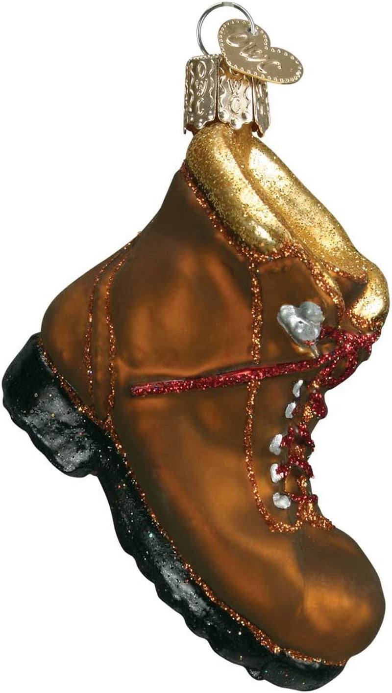 2020 Christmas Ornament Hiking Boot Glass Blown Ornament for Christmas Tree