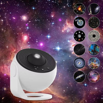 Night Light Galaxy Projector Starry Sky Projector 360° Rotate Planetarium Lamp for Kids Bedroom Valentines Day Gift Wedding Deco