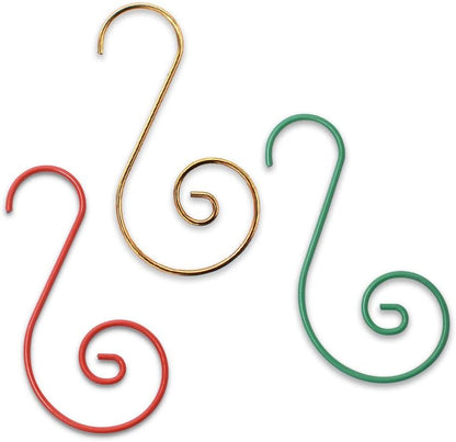 Christmas Ornaments Hooks Christmas Tree Hanger Great for Christmas Tree Decoration - 120 / Gold, Green, Red